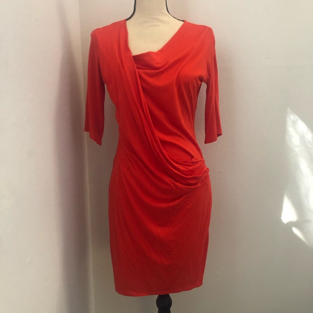 Helmut Lang Draped Mini Dress L